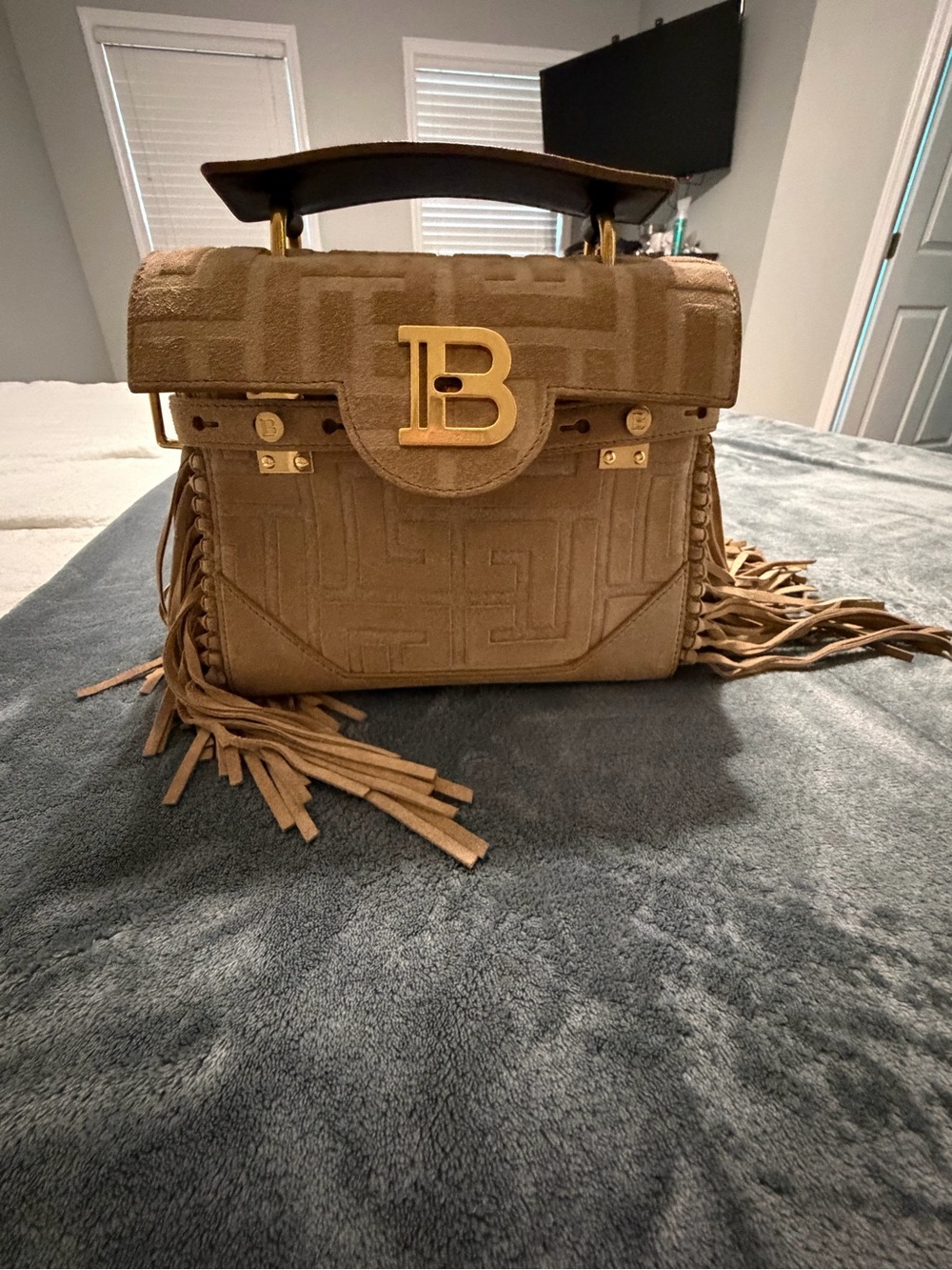 Balmain BBuzz Fringe Satchel